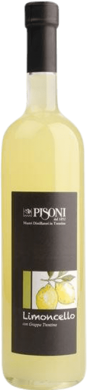 Envio grátis | Aguardente Grappa Pisoni Limoncello Trentino Itália 70 cl