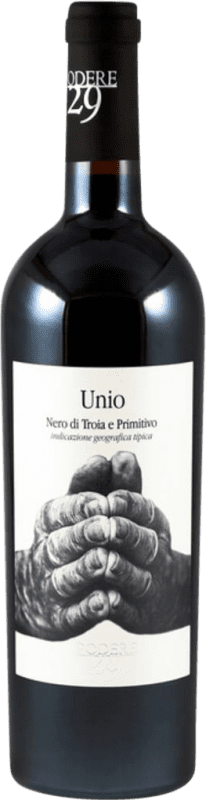 Free Shipping | Red wine Podere 29 Unio Nero di Troia Primitivo I.G.T. Puglia Puglia Italy Nebbiolo, Nero di Troia 75 cl