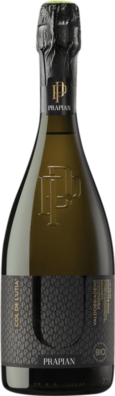 Бесплатная доставка | Белое игристое Prapian Col de L'Utia Extra Dry Экстра сухой D.O.C.G. Prosecco di Valdobbiadene Superiore di Cartizze Venecia Италия Glera 75 cl