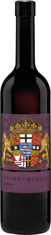 Бесплатная доставка | Красное вино Prinz von Hessen сухой Q.b.A. Rheingau Rheingau Германия Merlot 75 cl