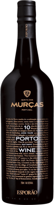 Free Shipping | Fortified wine Quinta dos Murças. Tawny I.G. Porto Porto Portugal Nebbiolo, Touriga Franca, Tinta Amarela, Tinta Cão, Tinta Barroca 10 Years 75 cl