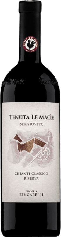 Бесплатная доставка | Красное вино Rocca delle Macìe Ser Gioveto Classico Резерв D.O.C.G. Chianti Classico Италия Sangiovese 75 cl