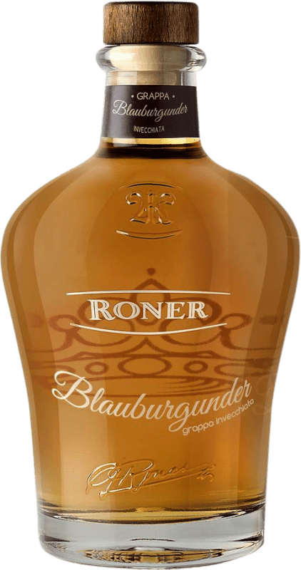 Envio grátis | Aguardente Grappa Roner Invecchiata Itália Pinot Preto 70 cl