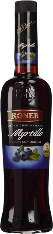 Envio grátis | Aguardente Grappa Roner Myrtillo Heidelbeerlikör Mit Itália 70 cl