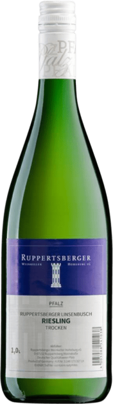 Бесплатная доставка | Белое вино Ruppertsberger Linsenbusch сухой Q.b.A. Pfälz Пфальце Германия Riesling 1 L