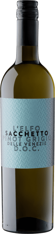 Бесплатная доставка | Белое вино Sacchetto L'Elfo I.G.T. Veneto Венето Италия Pinot Grey 75 cl