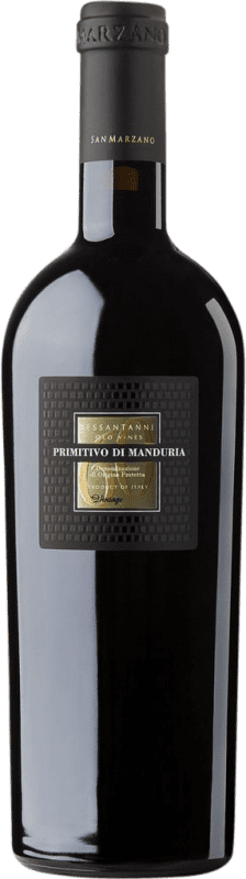 31,95 € Spedizione Gratuita | Vino rosso San Marzano Sessantanni D.O.C. Primitivo di Manduria