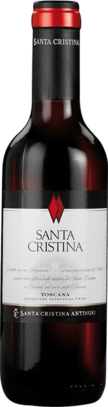 Бесплатная доставка | Красное вино Santa Cristina Rosso I.G.T. Toscana Marcas Италия Merlot, Sangiovese, Nebbiolo, Cabernet Половина бутылки 37 cl