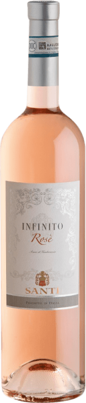 10,95 € Spedizione Gratuita | Vino rosato Santi L'Infinito Chiaretto Classico Rosé D.O.C. Bardolino