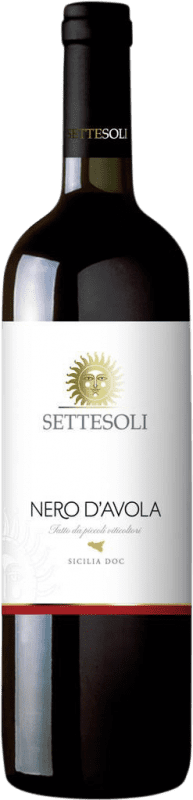 Free Shipping | Red wine Settesoli D.O.C. Sicilia Sicily Italy Nero d'Avola 75 cl