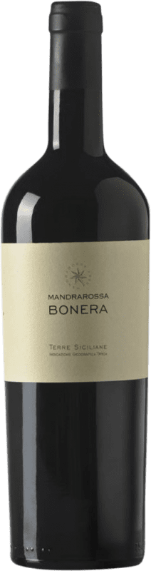 Бесплатная доставка | Красное вино Mandrarossa Bonera Rosso I.G.T. Terre Siciliane Сицилия Италия Cabernet Franc, Nero d'Avola 75 cl