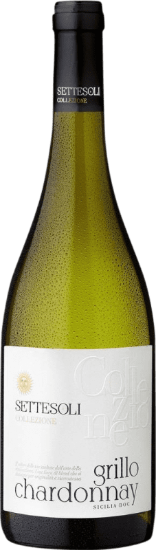 Бесплатная доставка | Белое вино Settesoli Collezione Grillo Италия Chardonnay 75 cl