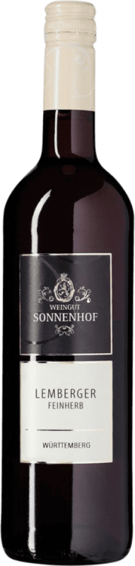 Free Shipping | Red wine Sonnenhof Semi-Dry Semi-Sweet I.G. Baden Baden-Württemberg Germany Lemberger 75 cl