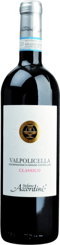 Free Shipping | Red wine Stefano Accordini Classico D.O.C. Valpolicella Venecia Italy Nebbiolo, Corvina, Molinara 75 cl