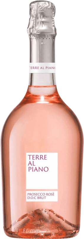 Бесплатная доставка | Розовое игристое Terre al Piano Rose брют D.O.C. Prosecco Venecia Италия 75 cl