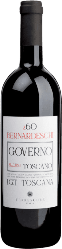 Free Shipping | Red wine Terrescure Bernardeschi 2.60 Governo All'Uso I.G.T. Toscana Tuscany Italy Merlot, Cabernet Sauvignon, Sangiovese 75 cl