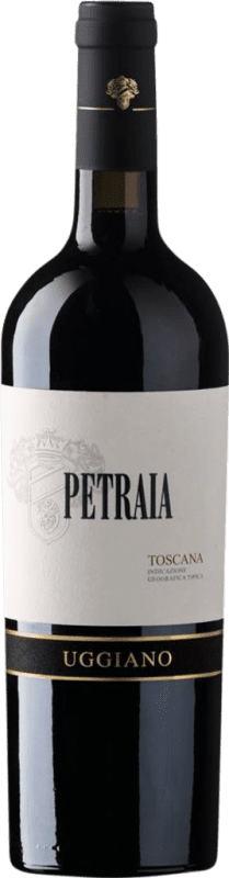 Бесплатная доставка | Красное вино Uggiano Petraia I.G.T. Toscana Тоскана Италия Merlot, Cabernet Sauvignon 75 cl