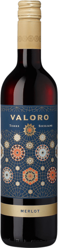 Free Shipping | Red wine Valoro Sicilia I.G.T. Terre Siciliane Sicily Italy Merlot 75 cl