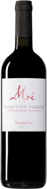 Бесплатная доставка | Красное вино Varvaglione Moi I.G.T. Puglia Апулия Италия Primitivo 75 cl