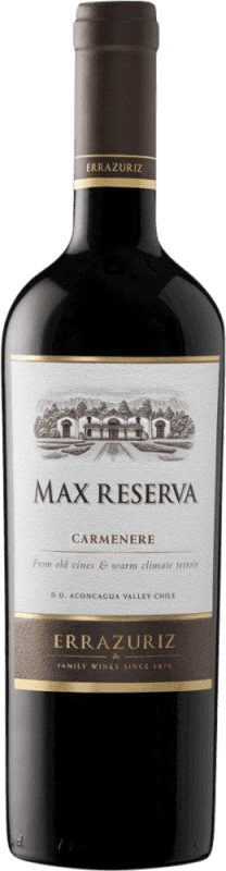 Free Shipping | Red wine Viña Errazuriz Max Reserve I.G. Valle del Aconcagua Aconcagua Valley Chile Carmenère 75 cl
