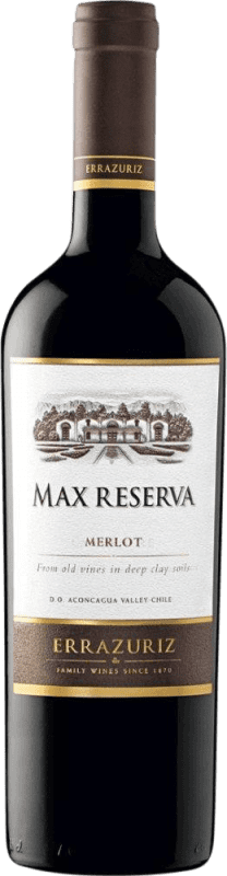Free Shipping | Red wine Viña Errazuriz Max Reserve I.G. Valle del Aconcagua Aconcagua Valley Chile Merlot 75 cl