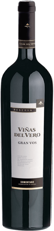 Envio grátis | Vinho tinto Viñas del Vero Gran Vos VDV D.O. Somontano Aragão Espanha Merlot, Cabernet Sauvignon Garrafa Magnum 1,5 L