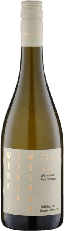 Envoi gratuit | Vin blanc Werkstück Weimar Festtag Werkstück Holzf Saale Unstrut Allemagne Pinot Gris 75 cl