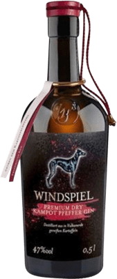 Gin Windspiel Premium Kampot Pfeffer London Dry Gin Garrafa Medium 50 cl