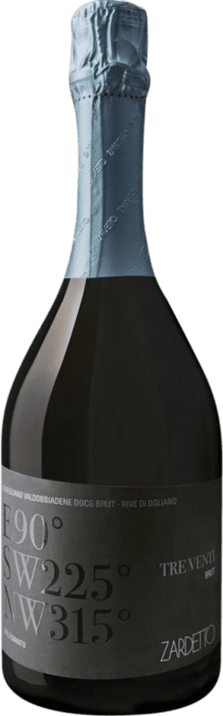 15,95 € | Белое игристое Zardetto Tre Venti Rive di Ogliano Superiore D.O.C. Prosecco Фриули-Венеция-Джулия Италия Glera 75 cl