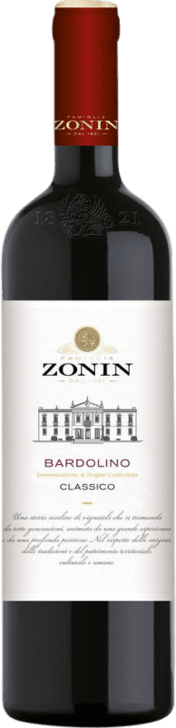 Spedizione Gratuita | Vino rosso Zonin Classici Classico D.O.C. Bardolino Italia Nebbiolo, Corvina, Molinara 75 cl