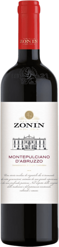 Бесплатная доставка | Красное вино Zonin Classici D.O.C. Montepulciano d'Abruzzo Абруцци Италия Montepulciano 75 cl