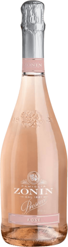 Kostenloser Versand | Rosé Sekt Zonin Millesimato Spumante Rosé Extra Dry Extra Trocken D.O.C. Prosecco Italien Nebbiolo, Glera 75 cl