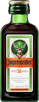 16,95 € | Коробка из 10 единиц Травяной ликёр Mast Jägermeister Особый Германия Мини-бутылка 2 cl