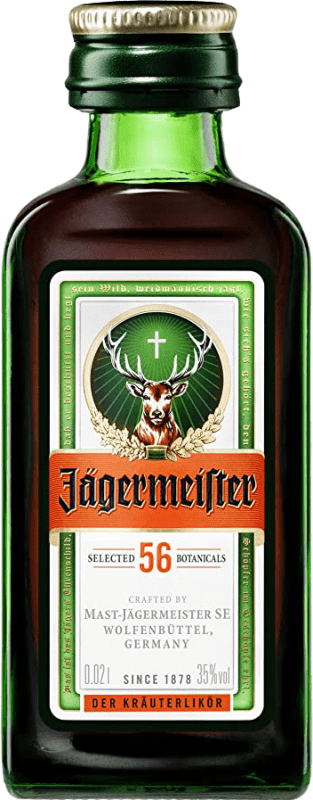21,95 € Free Shipping | 10 units box Herbal Liqueur Mast Jägermeister Special Miniature Bottle 2 cl
