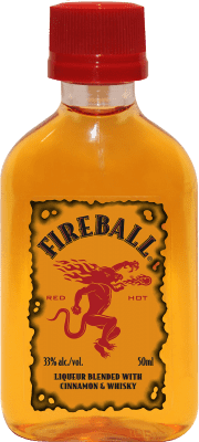 威士忌混合 盒装10个 Fireball Cinnamon 微型瓶 5 cl