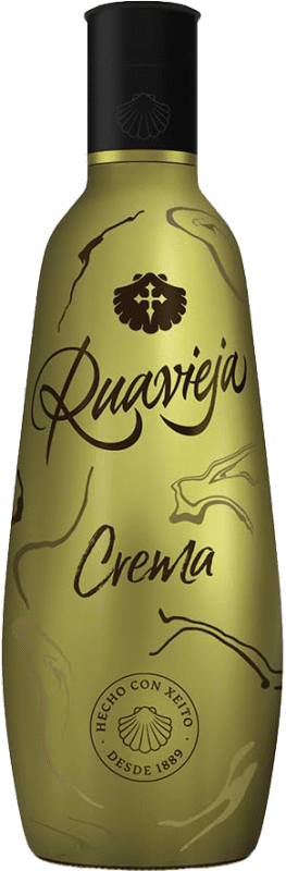 Kostenloser Versand | Sahnelikör Ruavieja Oro — Edition Gold, Limitierte Edition Spanien 70 cl Orujo