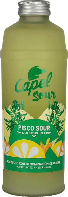 Envio grátis | Aguardente Pisco Capel Sour Chile 70 cl