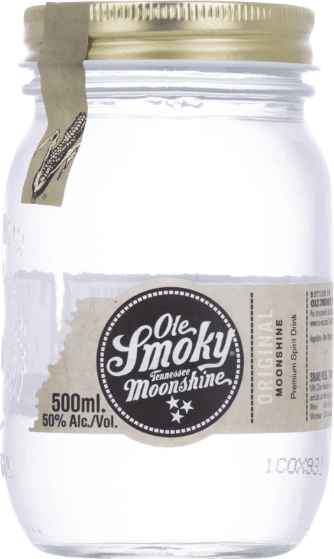 Envio grátis | Whisky Blended Ole Smoky Original, Moonshine Tennessee Estados Unidos Frasco Medium 50 cl