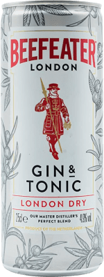 48,95 € | 12 Einheiten Box Gin Beefeater Cóctel Gin &Tonic Redi Großbritannien Kleine Flasche 25 cl