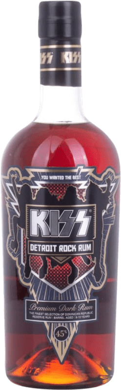 送料無料 | ラム Kiss Detroit Rock Premium Dark ドミニカ共和国 70 cl