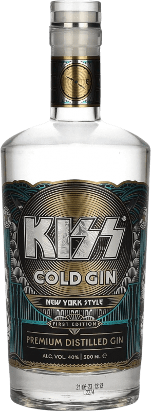 Бесплатная доставка | Джин Kiss Cold Доминиканская Респблика бутылка Medium 50 cl