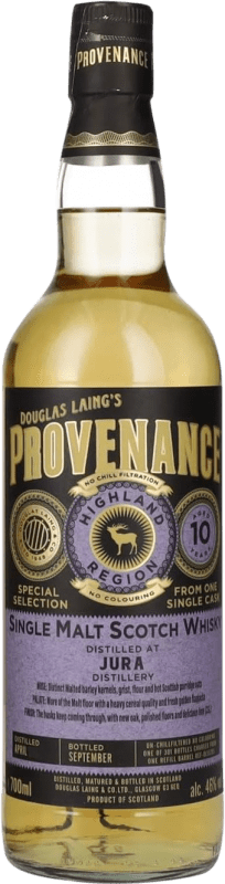 Envoi gratuit | Whisky Single Malt Douglas Laing's Provenance at Jura Royaume-Uni 10 Ans 70 cl