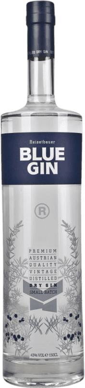 Envio grátis | Gin Blue Austrian Áustria Garrafa Especial 1,5 L