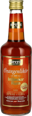 Envío gratis | Crema de Licor Spitz Orangenlikör with Inländer Rum Austria Botellín Tercio 35 cl