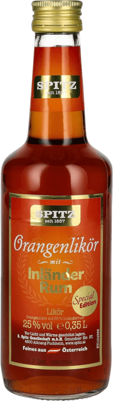 Kostenloser Versand | Cremelikör Spitz Orangenlikör with Inländer Rum Österreich Drittel-Liter-Flasche 35 cl