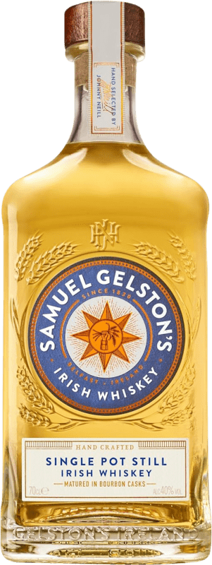 Free Shipping | Whisky Blended Samuel Gelston's Single Pot Still Matured in Bourbon Casks Ireland 70 cl