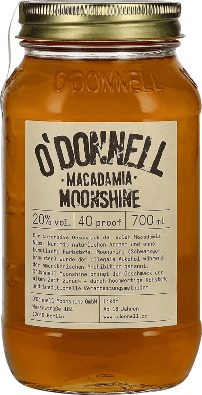 Envío gratis | Licores O'Donnell Moonshine Macadamia Alemania 70 cl