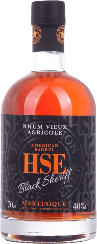 Envío gratis | Ron HSE Habitation Vieux American Barrel Black Sheriff Martinica 70 cl