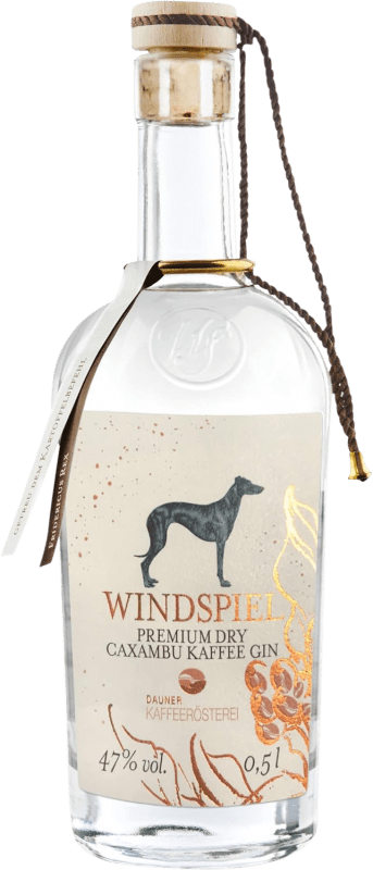 Free Shipping | Gin Windspiel Caxambu Kaffee Germany Medium Bottle 50 cl