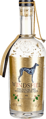 Kostenloser Versand | Gin Windspiel Weihnachts Deutschland Medium Flasche 50 cl